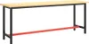 A long, narrow workbench frame with a light wood top and black metal legs, featuring a red crossbar near the bottom. Náhled obrázku produktu