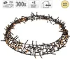 A product image of a string of lights arranged in a circular shape, with informational icons and text in the top left and top right corners. Produktbild-Vorschau