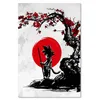 Leinwandbild goku und der rote mond anime 40x60 cm Feeby Produktbild-Vorschau 3
