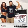 A man and a woman, both appearing fit, are posing next to a bag of HI TEC Nutrition Whey C-6. Produktbild-Vorschau