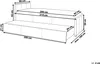 BELIANI Tagesbett Blau Stoff mit Lattenrost 90 x 200 cm Produktbild-Vorschau 3