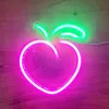 Neon LED w kształcie brzoskwini 20 x 24 cm – dekoracja Podgląd zdjęcia produktu 1