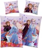 A collage of four pillowcases featuring characters from Disney's Frozen. Produktbild-Vorschau