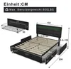 Erwachsenenbett 140x200cm mit 4 Schubladen und Produktbild-Vorschau 6