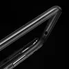 A close-up, angled view of a transparent phone case against a black background. Produktbild-Vorschau