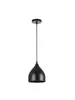 A black pendant lamp hanging from a cord against a white background. Náhled obrázku produktu
