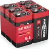 A pack of six 9V batteries for smoke detectors. Anteprima dell’immagine prodotto