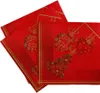 Sovie HOME Weihnachtsserviette Tiffany in Rot aus Linclass® Produktbild-Vorschau 4