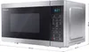 Mikrowelle 20l Digitalpanel 800W Silber Produktbild-Vorschau 2