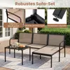 COSTWAY, set da salotto da giardino composto da 3 pezzi, Anteprima dell’immagine prodotto 4