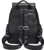 Rucksack mit Doppelreißverschluss Schwarz – Moderner Produktbild-Vorschau 7