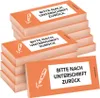 PRICARO Haftnotizen "Nach Unterschrift zurück", orange, 100 Produktbild-Vorschau 1