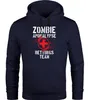 Hoodie Herren Zombie Apokalypse Rettungsteam Fasching Produktbild-Vorschau 1