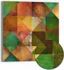 DEQORI Hybrid Leinwand Bild 30x30 cm 'Erdiges Mosaikspiel' Produktbild-Vorschau 1