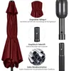 Yaheetech Sonnenschirm ø 270 cm Gartenschirm Knickbarer Produktbild-Vorschau 7