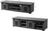 MASSIVMOEBEL24 | Meuble TV 180x55 Manguier laqué Bois Voir les images du produit 5