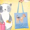 Mr. & Mrs. Panda Tote Bag Airedale Terrier Moment - Sky Produktbild-Vorschau 2