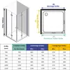 IMPTS Duschkabine Eckeinstieg 90x90 cm 180º Doppel Falttür Produktbild-Vorschau 6