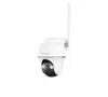 A white Reolink Go PT Ultra+Solarpanel 4K 8MP 4G LTE PT battery-powered security camera with an antenna is shown against a white background. Náhľad obrázku produktu
