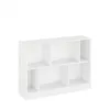 KOMTO Bücherregal Rectolibra Weiß-Regal Wohnzimmer mit 6 Produktbild-Vorschau 6