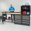 Werkstatthocker 4 Stück, mattschwarz, Sitz 31x30 cm, 73 cm Produktbild-Vorschau 10
