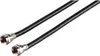 A black cable with silver connectors on a white background. Anteprima dell’immagine prodotto