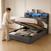 Łóżko tapicerowane UnboxG, 140 x 200 cm, z podnoszanym Podgląd zdjęcia produktu 2