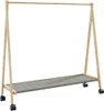 vidaXL Appendiabiti con ripiani e rotelle 106x34x106,5 cm Anteprima dell’immagine prodotto 5