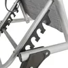 A close-up view of the frame and fabric of a reclining chair. Produktbild-Vorschau
