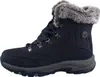 A single blue winter boot with gray accents and faux fur trim is shown against a white background. Voir les images du produit