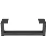 A black metal table leg is shown against a white background. Voir les images du produit