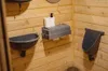 Jednoduchý bezvodý plastový pisoár s hadicí a hadicovou Náhled obrázku produktu 2