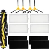 A collection of cleaning accessories for a robot vacuum cleaner, including brushes, filters, and sponges. Produktbild-Vorschau
