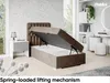 MEBLINI Boxspringbett mit Bettkasten - Gepolstert Produktbild-Vorschau 3