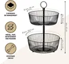 eluno Porte-objets rond à 2 étages / corbeille à pain, Voir les images du produit 7
