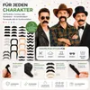 36 barbes autocollantes avec différentes moustaches, barbes Voir les images du produit 6