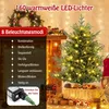 A decorated Christmas tree with lights and presents, alongside a list of lighting modes. Anteprima dell’immagine prodotto
