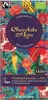 A chocolate bar wrapper with a vibrant, artistic design featuring pomegranates, flowers, and a butterfly. Anteprima dell’immagine prodotto