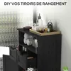 kleankin Meuble de salle de bain, meuble de rangement avec Voir les images du produit 6