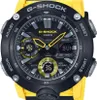 CASIO Uniuhr GA-2000-1A9ER gelb schwarzes Resin Armband Produktbild-Vorschau 6