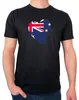 Huuraa Herren T-Shirt Australien Flagge Herz XL Black Bio Produktbild-Vorschau 1