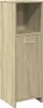 A tall, narrow cabinet with a door and an open shelf. Podgląd zdjęcia produktu