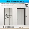 Zanzariera magnetica per porte 85x210 cm Nero Facile da Anteprima dell’immagine prodotto 5
