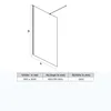 SONNI Walk-In Douches 80cm avec 8mm Nano revêtement Walk in Voir les images du produit 11