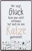 GILDE Schild, rechteckig, "Katzenbande", Spruch, Metall, Produktbild-Vorschau 3