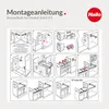 Instructional diagrams for assembling a Hailo waste bin system. Produktbild-Vorschau