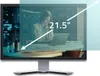 A woman is working on a laptop in front of a monitor, with a blue overlay indicating the screen size. Voir les images du produit