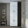 Roomart DORA-II Waschmaschinenschrank 70 cm breit, Weiß Produktbild-Vorschau 3