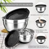 TEAMFAR 6er-Set Edelstahl Rührschüssel mit Deckel, Produktbild-Vorschau 4