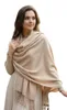 Sciarpa in cashmere da donna, 200x70 cm, color beige Anteprima dell’immagine prodotto 1